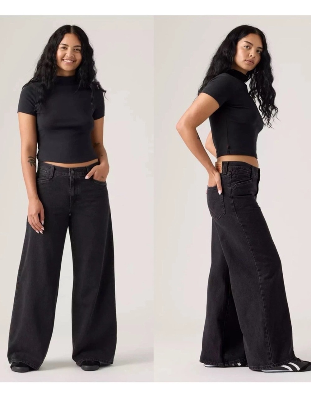 Levi’s '94 Baggy Wide Leg Jeans in washed black Over Exposure Size 27